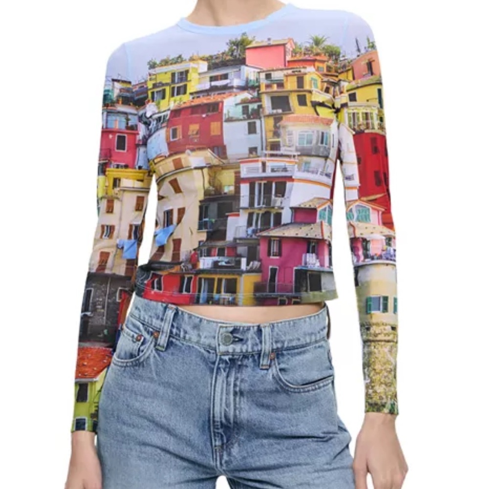 Alice + Olivia Italian Landscape Top - XL